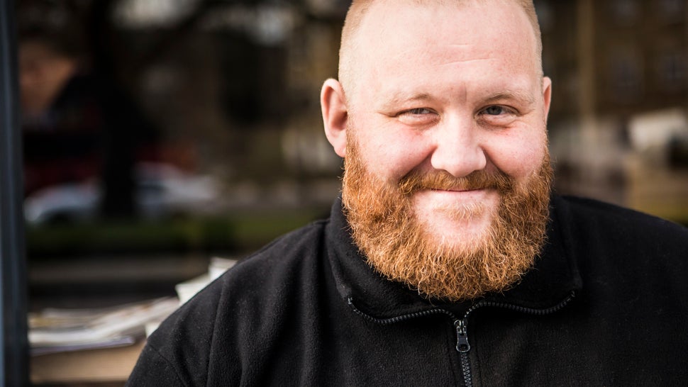 Thomas Noble who found himself homeless after being deported from the U.S. to the U.K. 