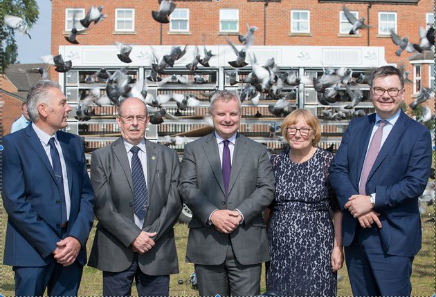 (R-L) RPRA vice president Gary Cockshott, RPRA president David Bridges, Chris Davies MP, Combat Stress CEO Sue Freeth and Iain Stewart MP