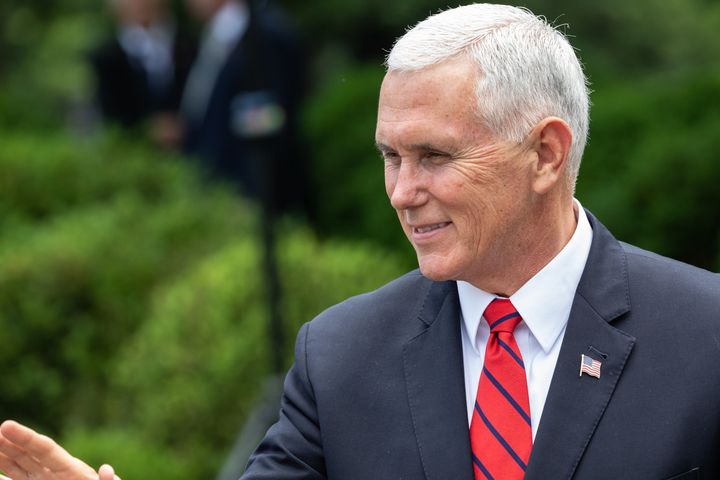 Vice President Mike Pence spoke Wednesday at the Southern Baptist Convention's annual meeting.