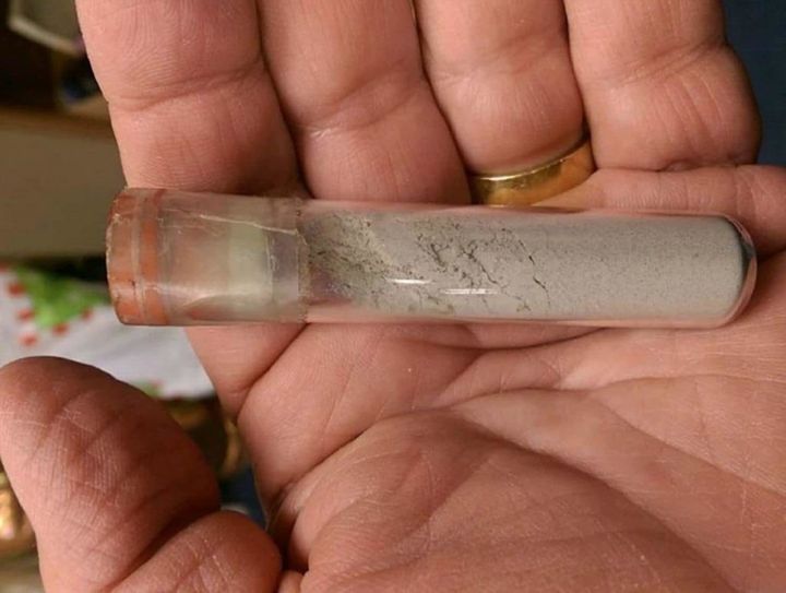 Laura Cicco is suing NASA to ensure she retains ownership of this vial, which she says is a gift of moon dust from Neil Armstrong.