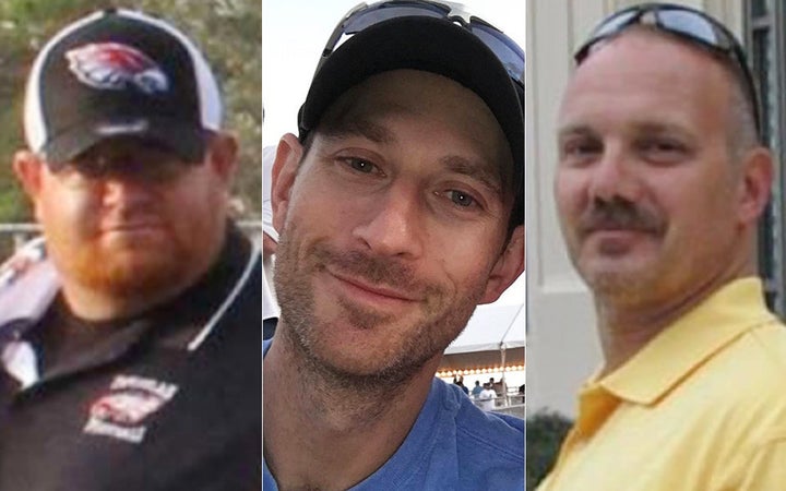 Aaron Feis (left), Scott Beigel (center) and Chris Hixon (right) will be awarded the ESPY Best Coach Award on July 18.