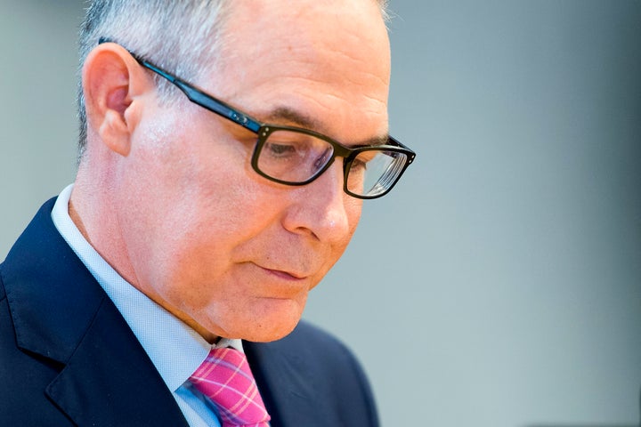 EPA Administrator Scott Pruitt at a meeting earlier this month. 