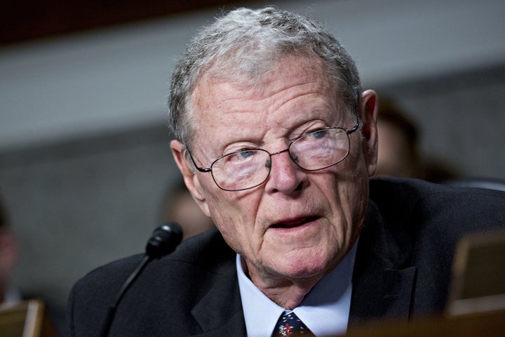 Sen. James Inhofe is a Republican senator from Oklahoma. 