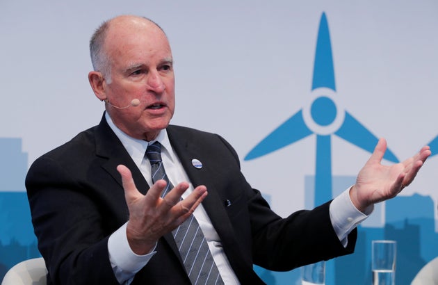 California&nbsp;Gov. Jerry Brown (D) speaks during the COP 23 UN Climate Change Conference hosted by...