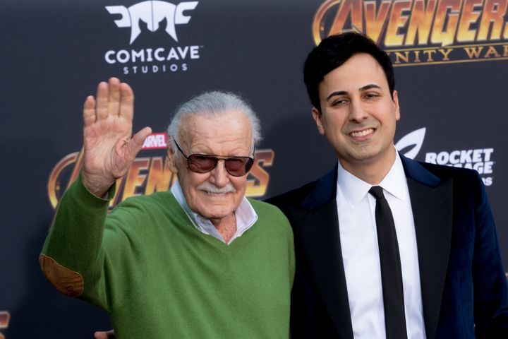 Morgan attended the 'Avengers: Infinity War' world premiere with Lee on 23 April 