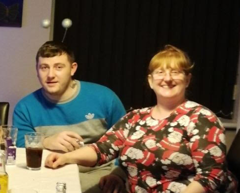 Lees-Smith with Jordan Coughlan at Christmas 2017