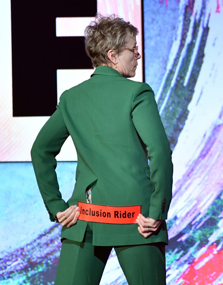 Frances McDormand brought out a bumper sticker to revive her call for inclusion riders.