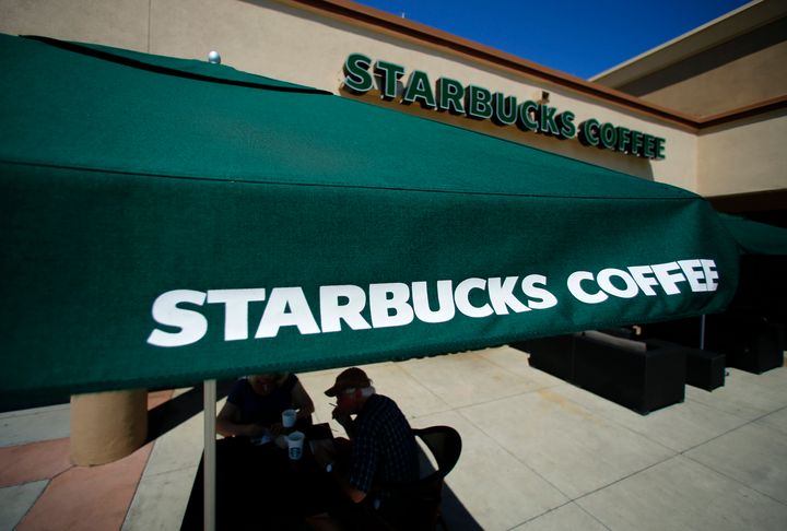 A Starbucks location in Fountain Valley, California.