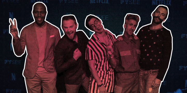 The stars of Netflix's "Queer Eye" reboot (left to right): Karamo Brown, Bobby Berk, Antoni Porowski, Tan France and Jonathan Van Ness. 