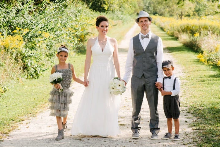 Author Eden Strong with her family. 