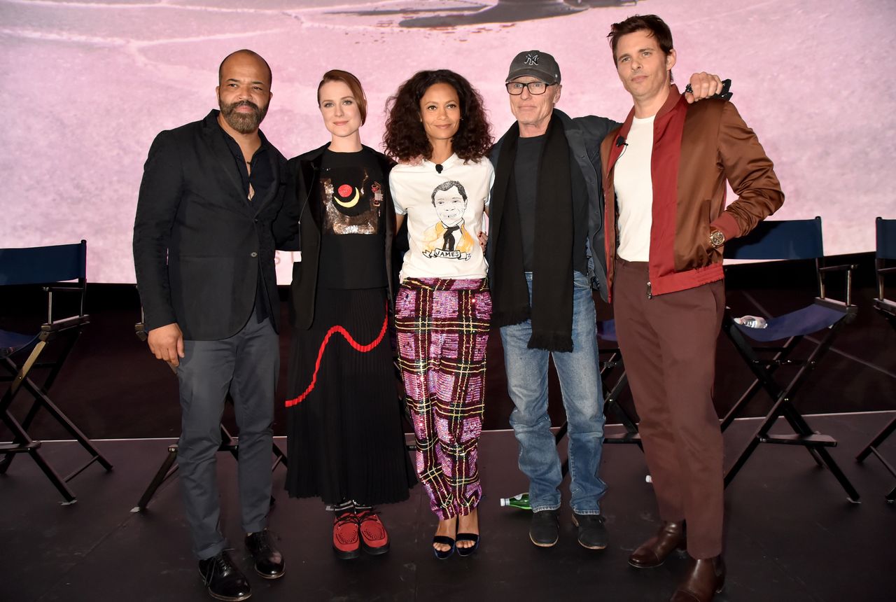 Jeffrey Wright, Evan Rachel Wood, Thandie Newton, Ed Harris and James Marsden attend the FYC Event for HBO's WESTWORLD Season 2 at ArcLight Cinemas Cinerama Dome on April 17, 2018 in Hollywood, California. 