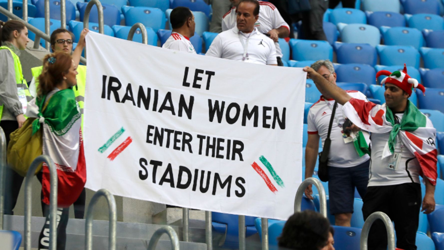 Iran Fans Stage World Cup Protest Over Ban On Women At Football Games