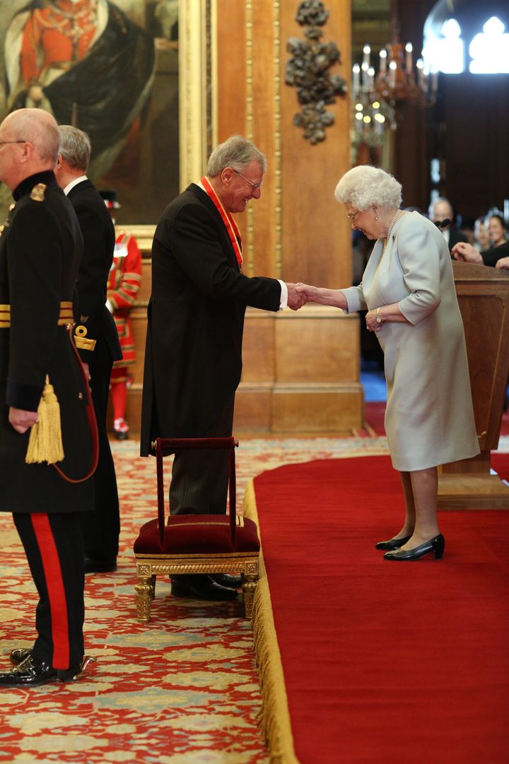 Christopher Chope receives his knighthood.