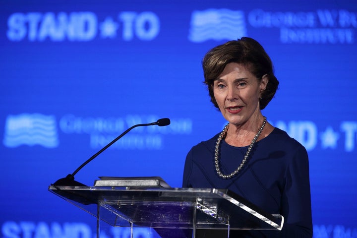 “Our government should not be in the business of warehousing children in converted box stores or making plans to place them in tent cities," former first lady Laura Bush wrote in an editorial on Sunday.