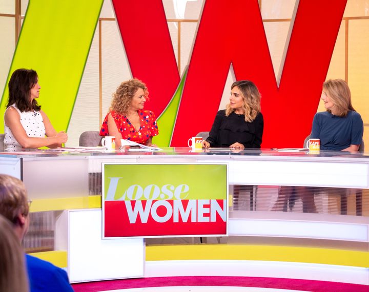 Andrea on 'Loose Women' with Nadia Sawalha, Ayda Field and Kaye Adams