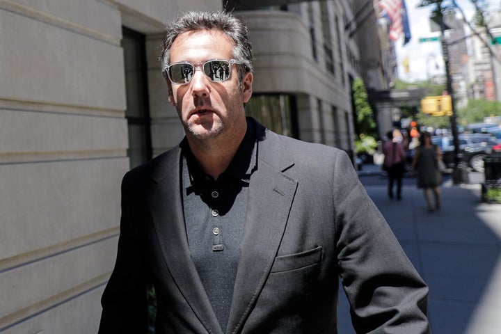 President Donald Trump's former personal attorney Michael Cohen is seen leaving a hotel in June. Cohen has been investigated for financial fraud and possible campaign finance violations.