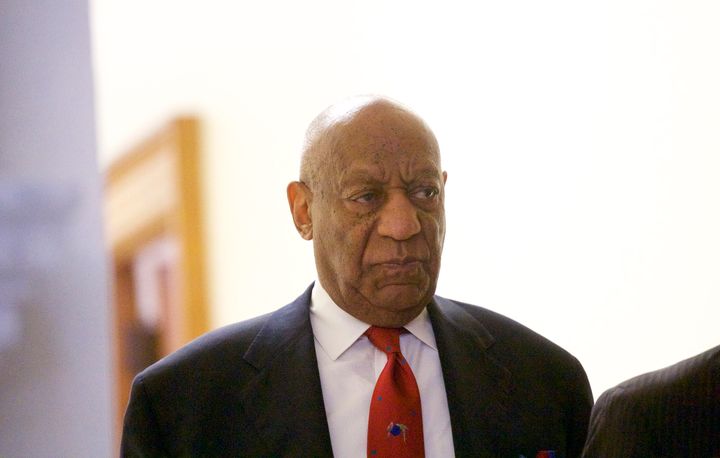 Bill Cosby walks out of court in Norristown, Pennsylvania, on April 26 after being found guilty of sexual assault. 