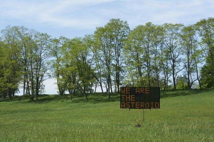 Justin Brice Guariglia's "We Are The Asteroid."