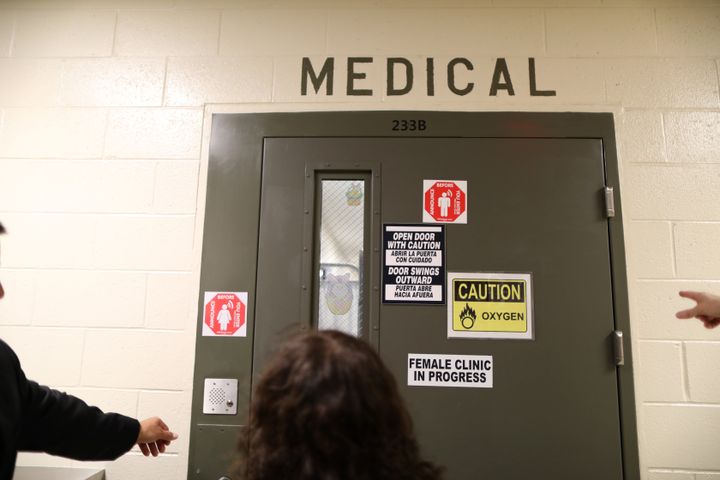 The women's medical room is seen at the Adelanto immigration detention center in California. A new report looks at 15 cases of immigrant deaths in detention from December 2015 to April 2017.