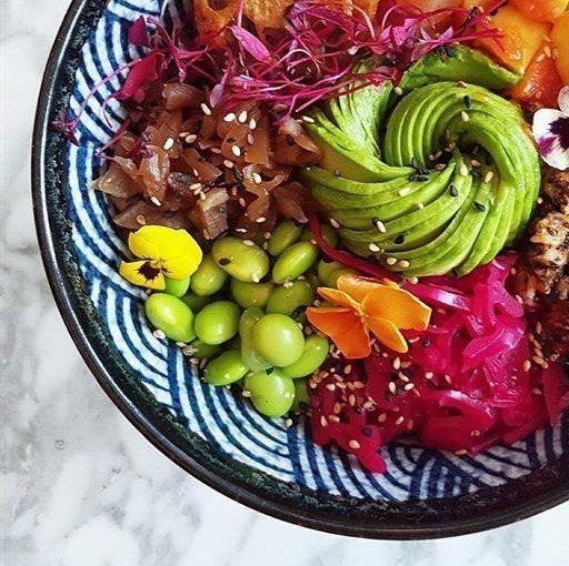 The tuna poké bowl. 