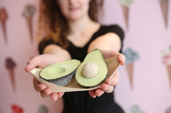 Selfridges' avocado gelato. 