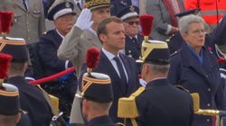 Macron Schools Young Person When Greeting Crowds