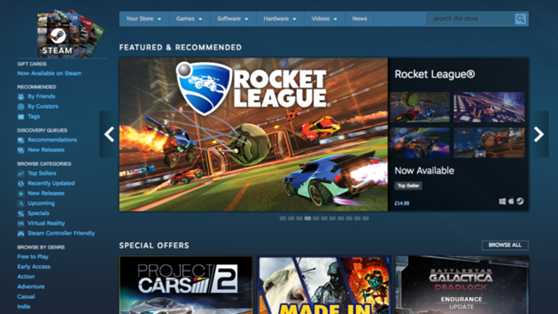 Steam software