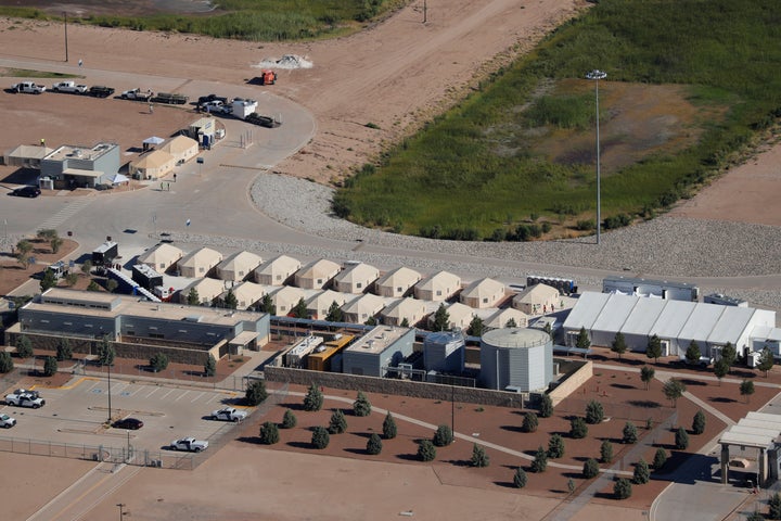 Tents used to detain immigrant children, many of whom have been separated from their parents, in Tornillo, Texas, June 18. The U.S. government separated nearly 2,000 children from their parents in April and May after they crossed the border without authorization.