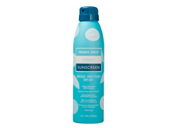 The top-rated spray sunscreen from Consumer Reports this year is Trader Joe’s Spray Sunscreen SPF 50+. It rings up for $6 in stores, but you'll find it on Amazon for closer to $12. 