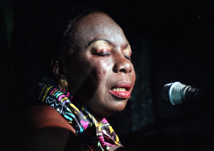 Singer Nina Simone.