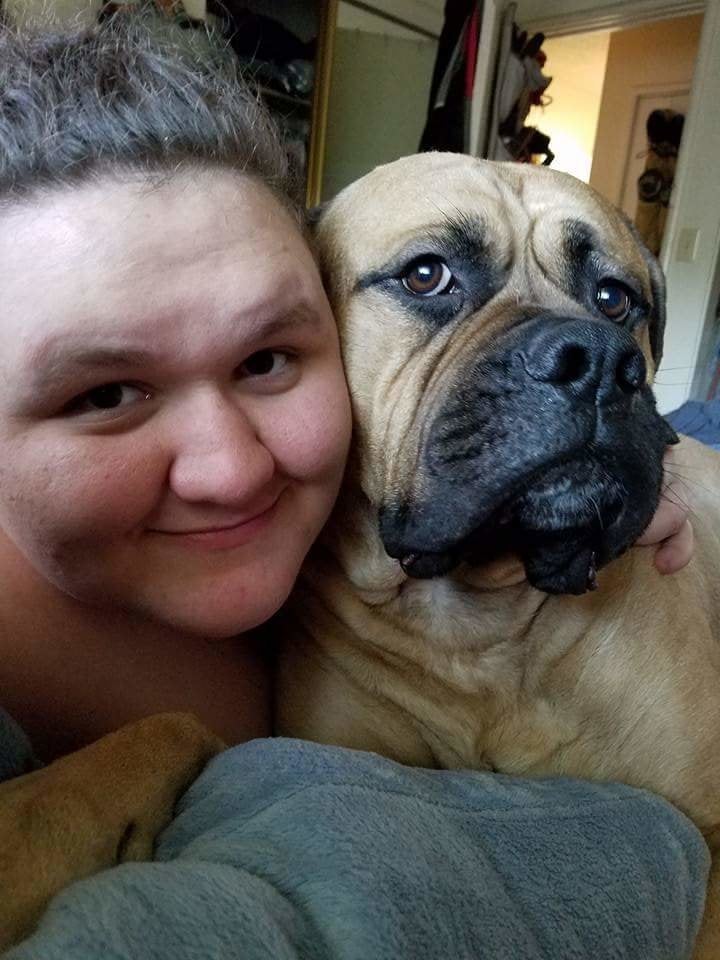 Tessa Connaughton and her service pooch, Raider.