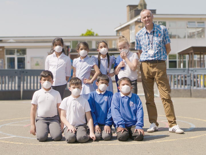 Children at Rosary Catholic Primary School.