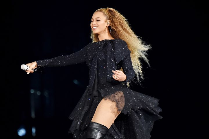 Beyoncé Knowles performs on stage during the 'On the Run II' tour opener at Principality Stadium on 6 June 2018 in Cardiff, Wales.