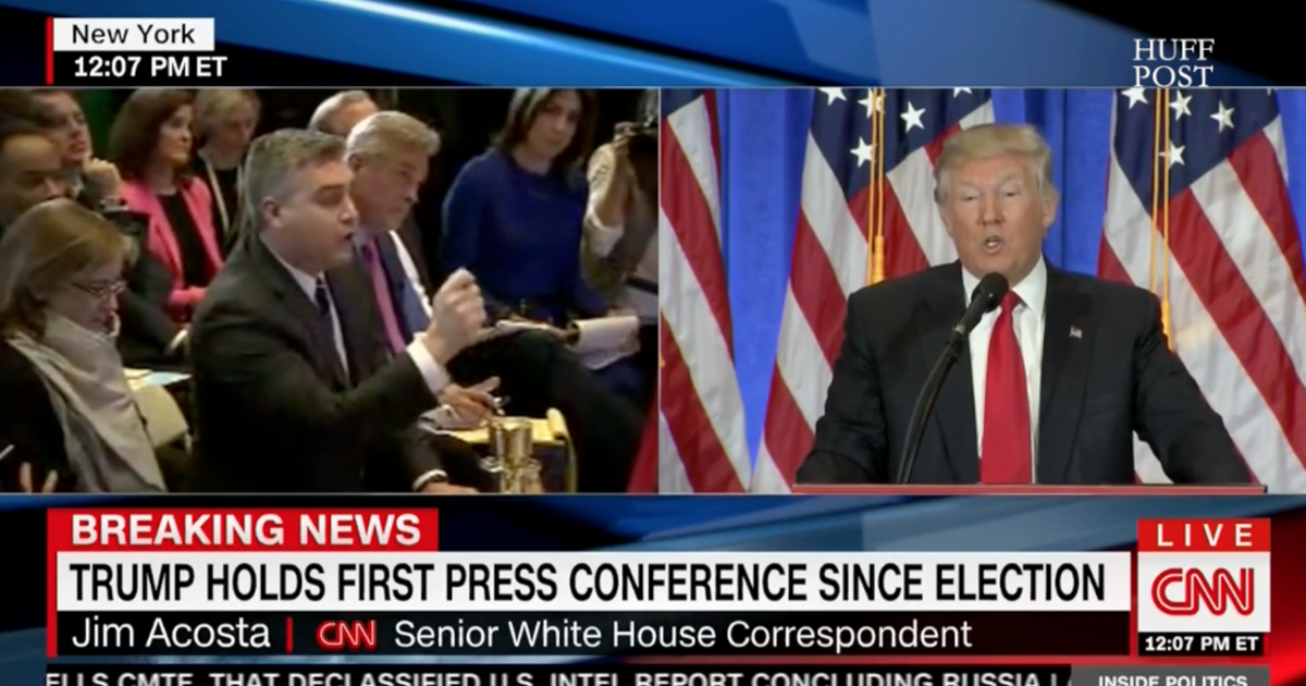 CNN's Jim Acosta Argues With Donald Trump During Press Conference ...