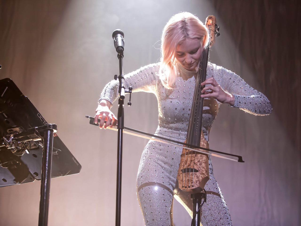 Grace Chatto performing as part of Clean Bandit last year