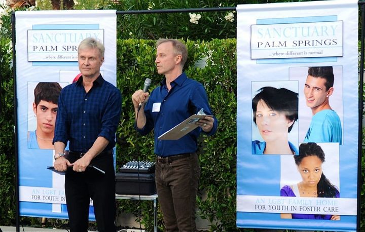 LD Thompson and David Rothmiller at a Sanctuary Palm Springs benefit. 