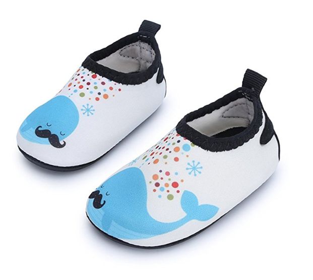 CasaMiel Kids Toddler Water Shoes –Children Outdoor Sports Quick-Dry Water Shoes for Kids Sandals Big Little Toddler Boys Girls Sandals Hook-and-Loop Beach Pool Garden Play Shoes 