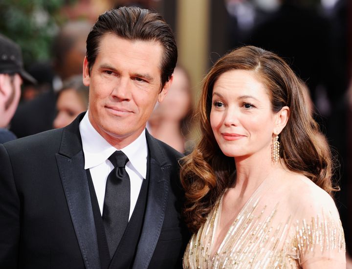 Josh Brolin and Diane Lane arrive at the 69th Annual Golden Globe Awards in 2012.