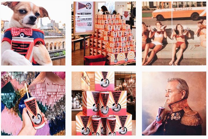 Ramona's Instagram account, @drinkramona, is a veritable millennial's playground.