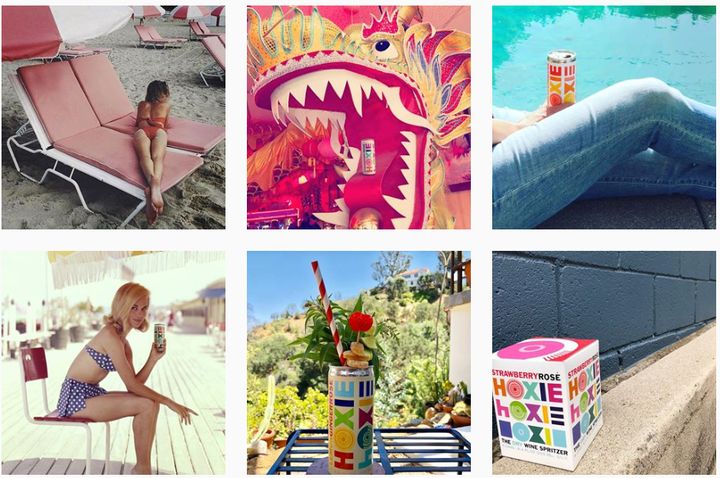 Hoxie's Instagram account, @hoxiespritzer, is filled with colorful photos.