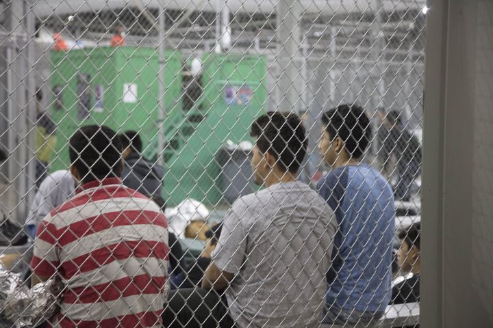 Here are some kids being held in cages in a border detention facility in McAllen, Texas. U.S. Border Patrol has separated more than 2,300 children from their parents at the border, with no plans for reuniting them.