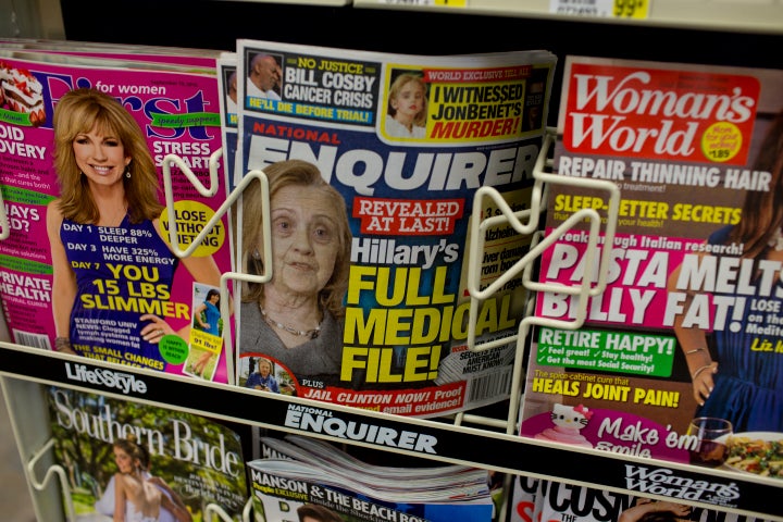 President Donald Trump was interested in Enquirer stories that could be damaging to Democratic presidential nominee Hillary Clinton, sources told The Washington Post.