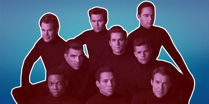 The cast of the Broadway revival of “The Boys in the Band” in New York City.