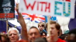 Estimated 100,000 March In Anti-Brexit Protest In London