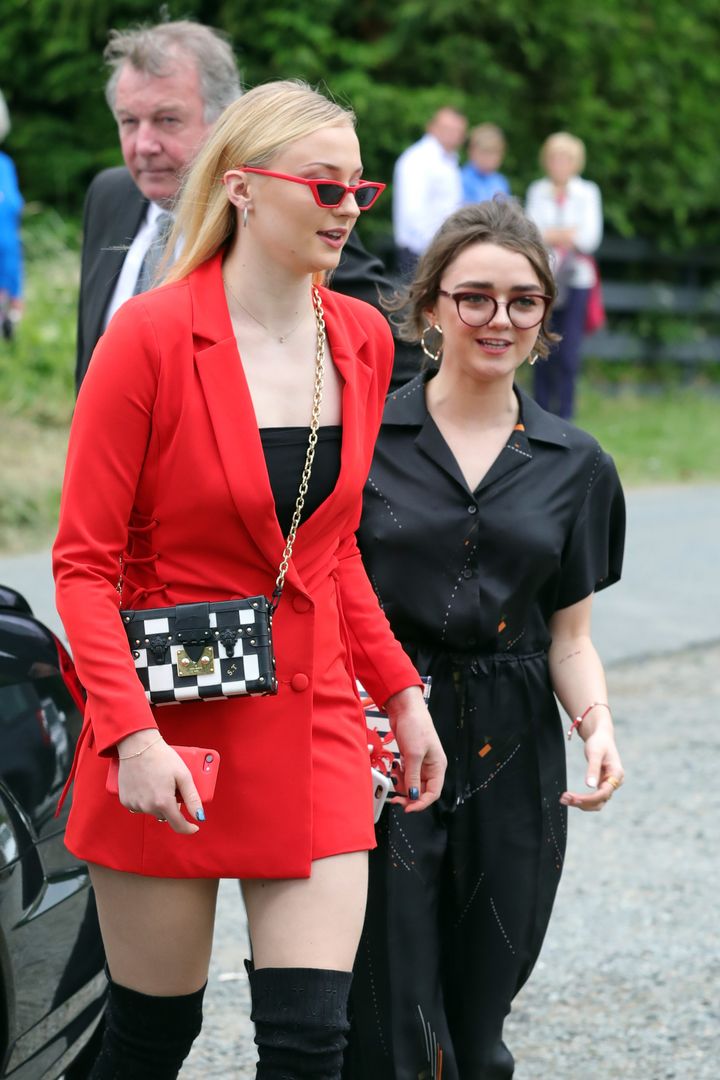 Sophie Turner, Emilia Clarke, Maisie Williams turn heads at Kit  Harington-Rose Leslie wedding