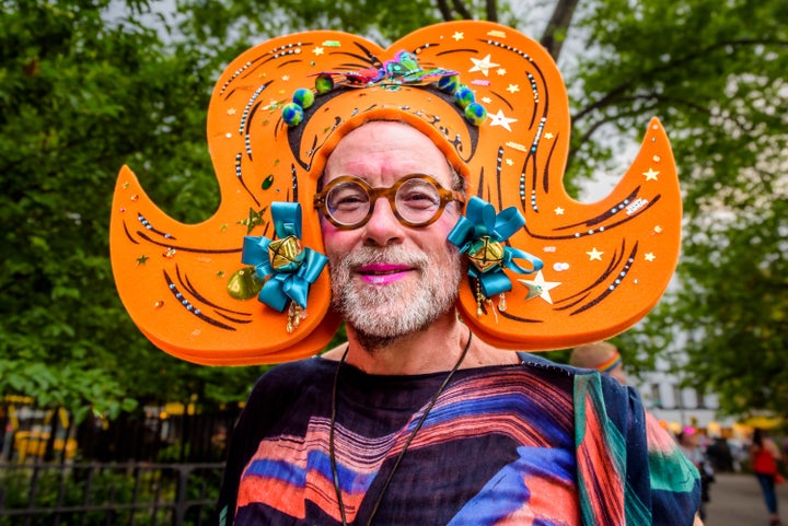 An attendee at the 2017 NYC Drag March.