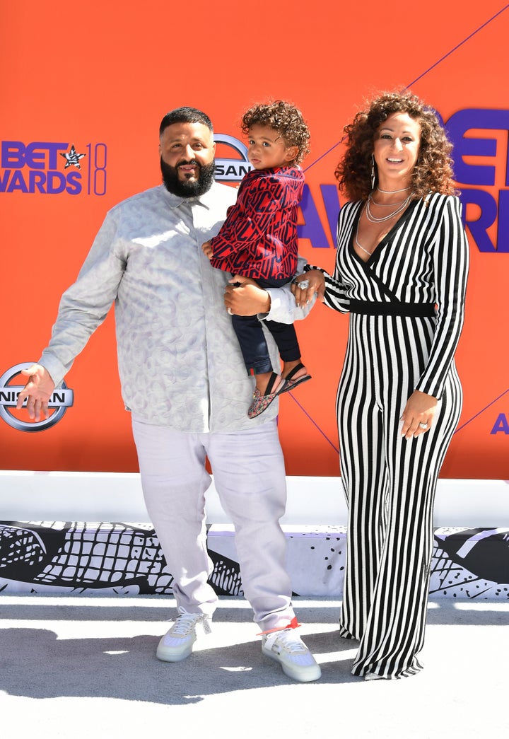 DJ Khaled, Nicole Tuck and their son Asahd Tuck Khaled.