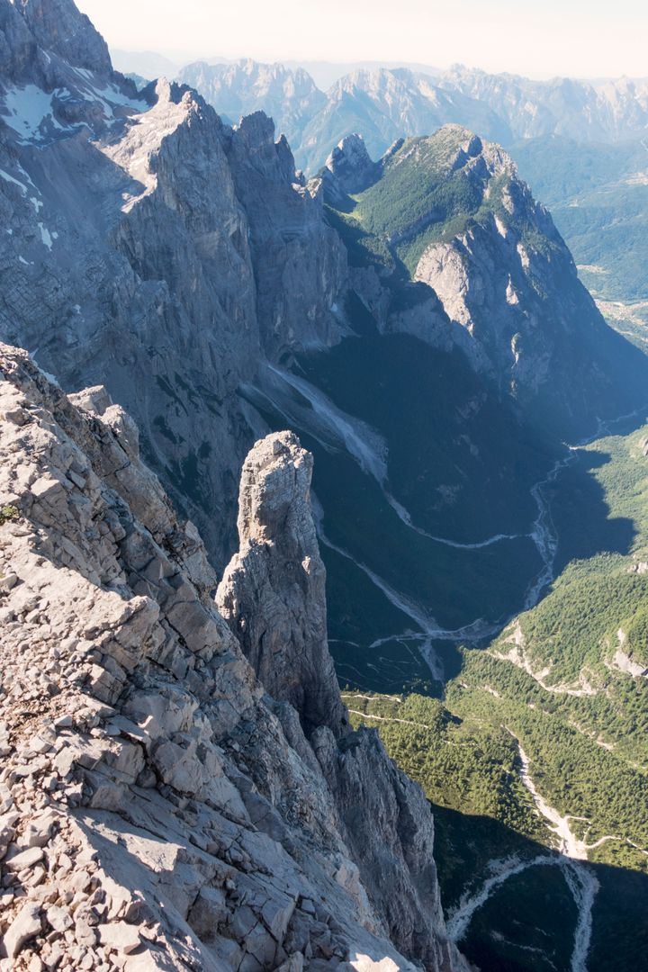 The 9,500ft Busazza mountain in the Dolomites, north of Venice.