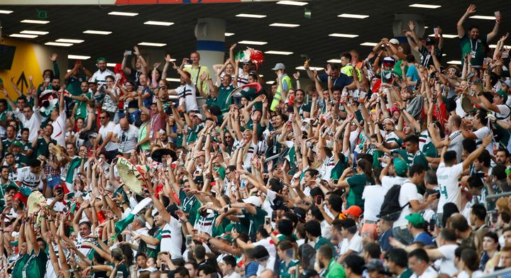 Mexican fans were accused of homophobic chanting during the country's World Cup match against Germany last week 