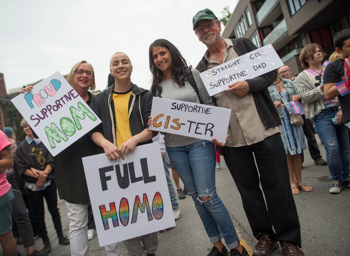 Taken at the Trans Rally/March at this year's Toronto Pride.